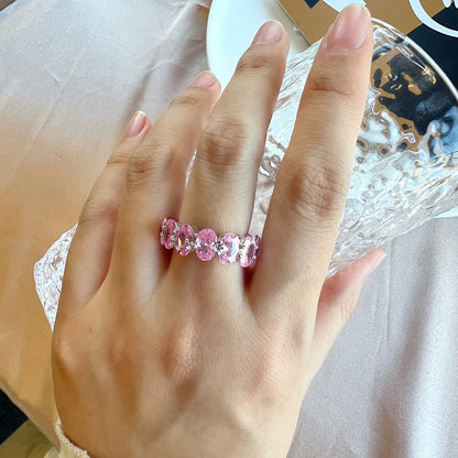 [Amore Jewels]Dainty Elongated Cushion Cut Tennis Ring