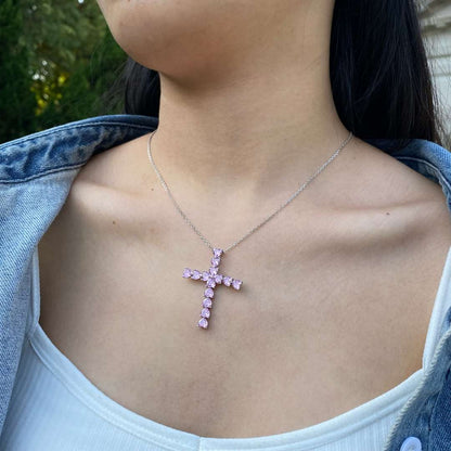 [Amore Jewels]Radiant Cross Shape Necklace