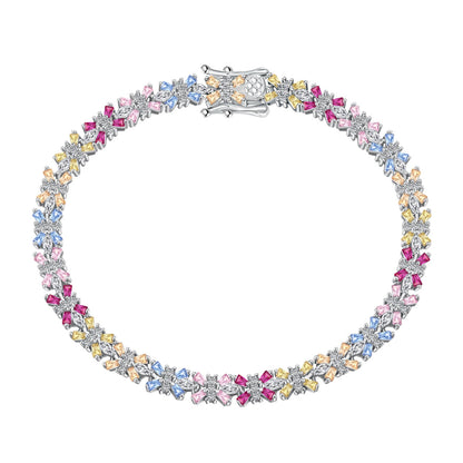 [Amore Jewels]Radiant Colorful Emerald Cut Party Bracelet