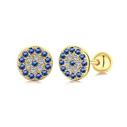 [Amore Jewels]Devil's Eye Ear Bone Nail Earrings