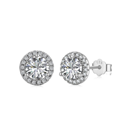 [Amore Jewels]Classic Princess Round Shape Earrings
