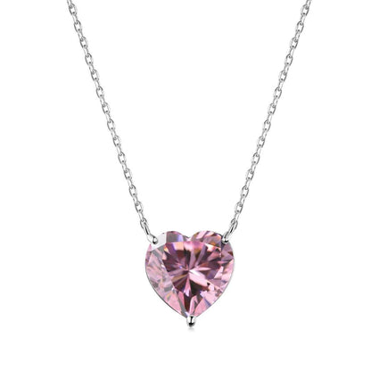 [Amore Jewels]6.0 carat Radiant Heart Shape Necklace