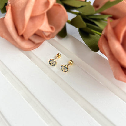 [Amore Jewels]Devil's Eye Ear Bone Nail Earrings