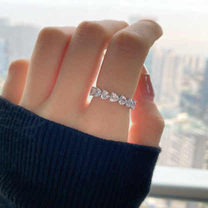 [Amore Jewels]0.25 Carat Radiant Romance Heart Cut Lover Ring