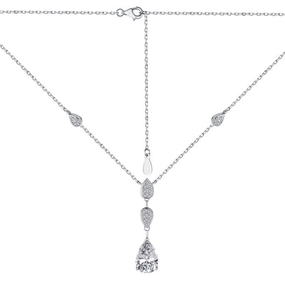 [Amore Jewels]Dazzling Pear Cut Necklace