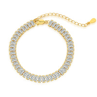 [Amore Jewels]Exquisite Emerald Cut Daily Bracelet
