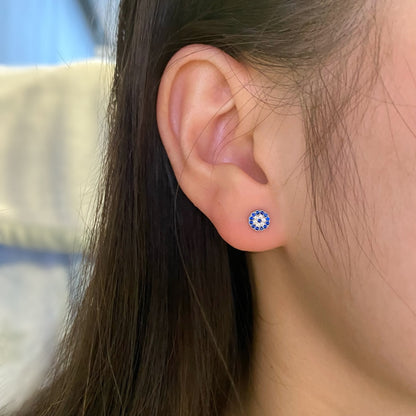 [Amore Jewels]Devil's Eye Ear Bone Nail Earrings
