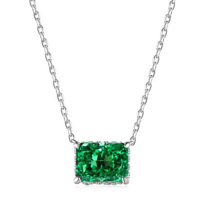 [Amore Jewels]Luxurious Square Shape Colorful Necalack