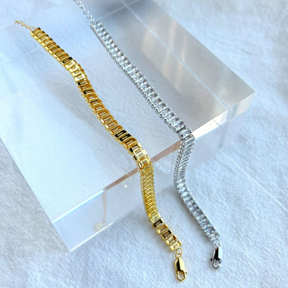 [Amore Jewels]Exquisite Emerald Cut Daily Bracelet