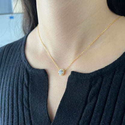 [Amore Jewels]Luxurious Round Cut Necklace