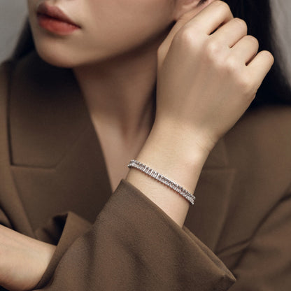 [Amore Jewels]Exquisite Emerald Cut Daily Bracelet