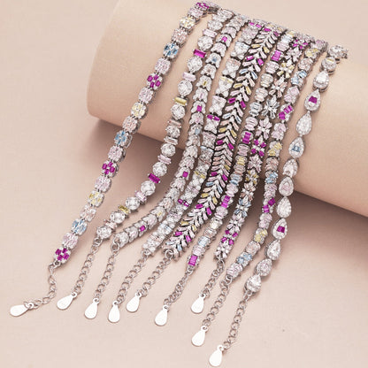 [Amore Jewels]Unique Colorful Flower Shape Daily Bracelet