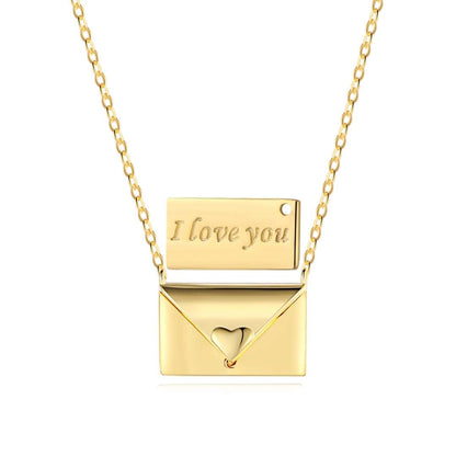 [Amore Jewels]Envelope Heart Shape Mother's Day Necklace