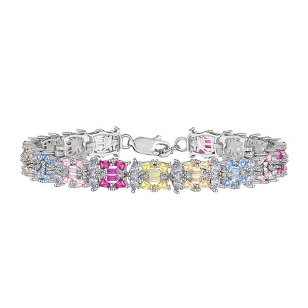 [Amore Jewels]Delicate Colorful Multi Cut Party Bracelet