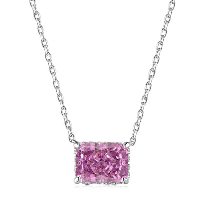 [Amore Jewels]Luxurious Square Shape Colorful Necalack