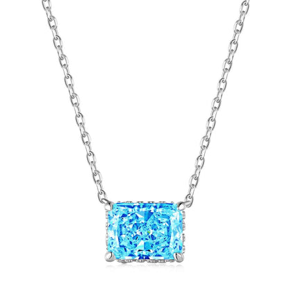 [Amore Jewels]Luxurious Square Shape Colorful Necalack