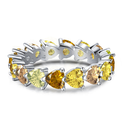 [Amore Jewels]0.25 Carat Radiant Romance Heart Cut Lover Ring