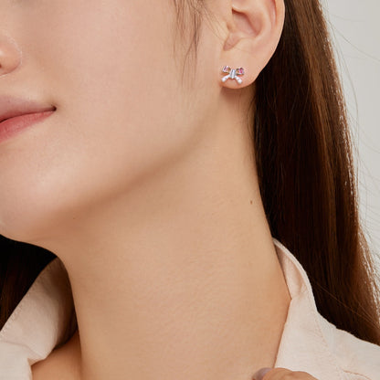 [Amore Jewels]Ornate Butterfly Shape Daily Earrings
