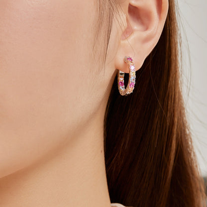 [Amore Jewels]Unique Round Cut Daily Earrings