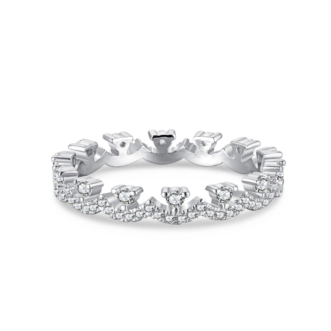 [Amore Jewels]Elegant Resplendent Round Shape Party Ring