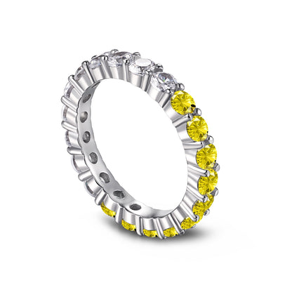 [Amore Jewels]Sparkling Round Cut Tennis Ring