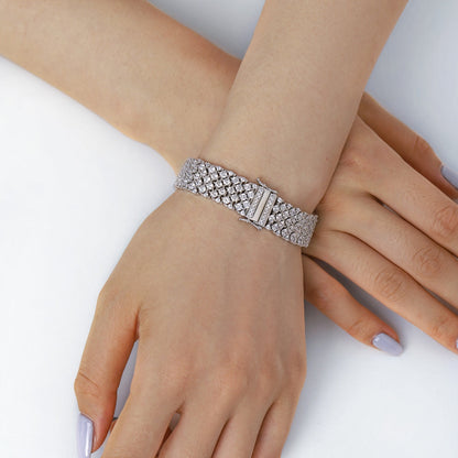 [Amore Jewels]Ornate Elegant Round Cut Party Bracelet