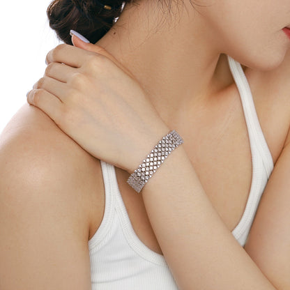[Amore Jewels]Ornate Elegant Round Cut Party Bracelet