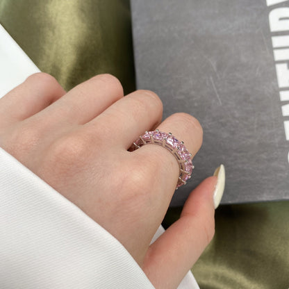 [Amore Jewels]Elegant Princess Cut Tennis Ring