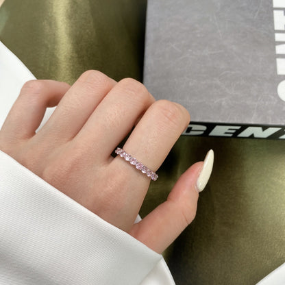 [Amore Jewels]Sparkling Round Cut Tennis Ring