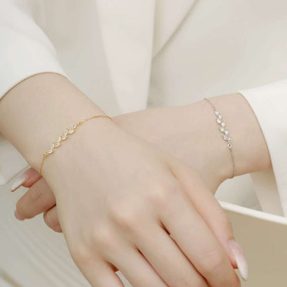 [Amore Jewels]Elegant Wheat Leaves Shape Bracelet