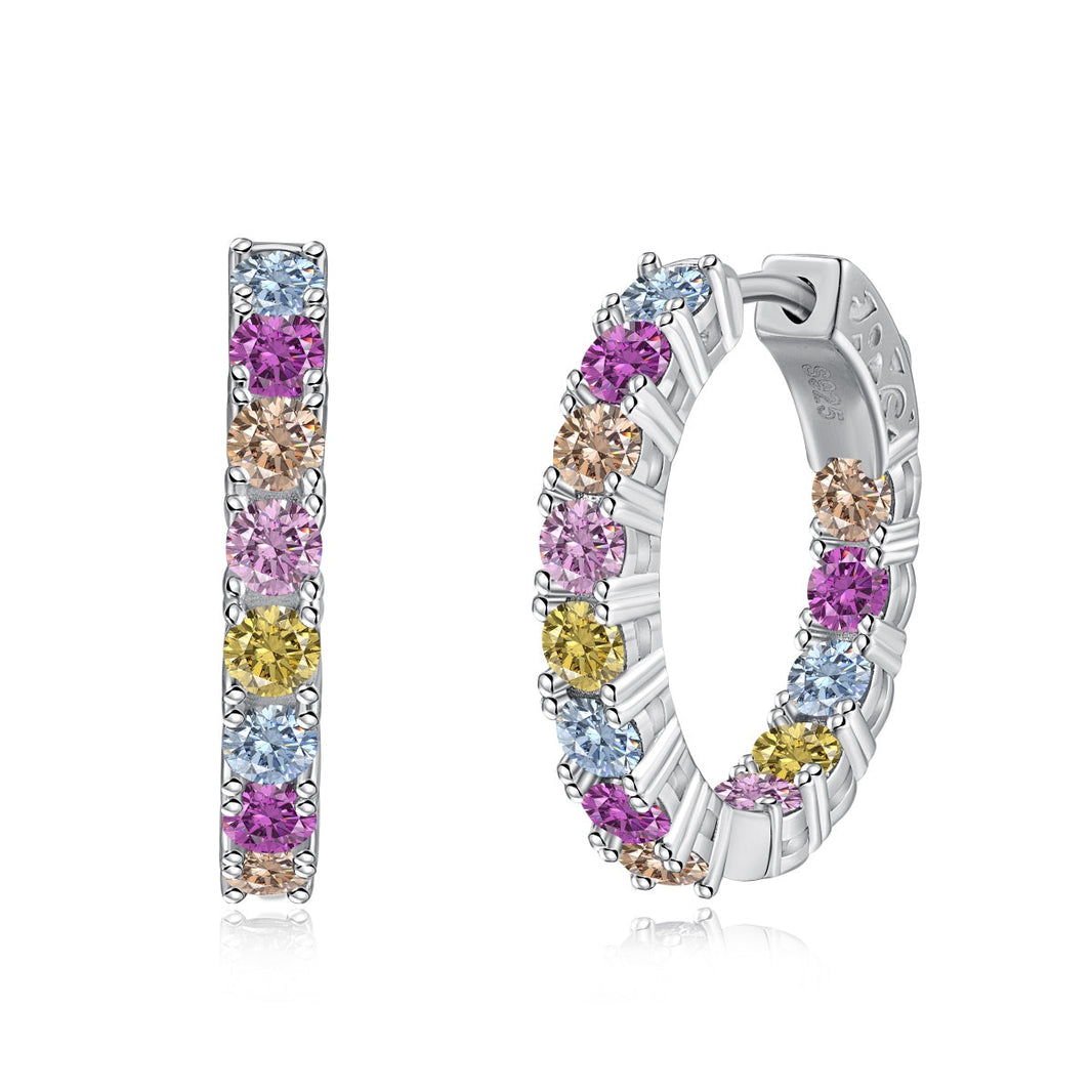 [Amore Jewels]Unique Round Cut Daily Earrings