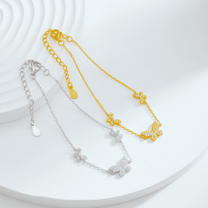 [Amore Jewels]Delicate Butterfly Pendant Bracelet