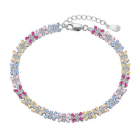 [Amore Jewels]Radiant Colorful Emerald Cut Party Bracelet