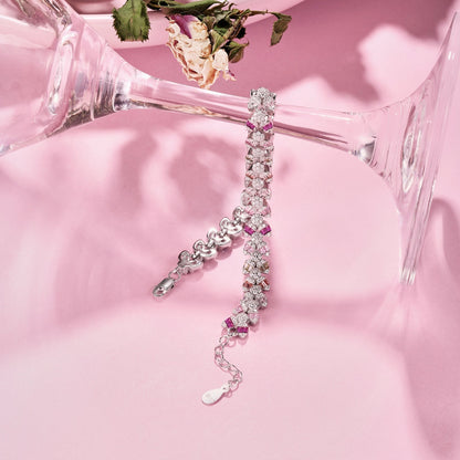 [Amore Jewels]Dainty Exquisite Flower Shape Daily Bracelet