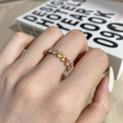 [Amore Jewels]0.25 Carat Radiant Romance Heart Cut Lover Ring