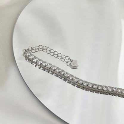 [Amore Jewels]Sparkling Round Cut Daily Bracelet