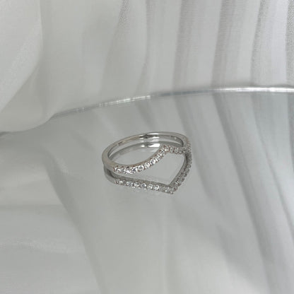 [Amore Jewels]Elaborate Tennis Band Ring