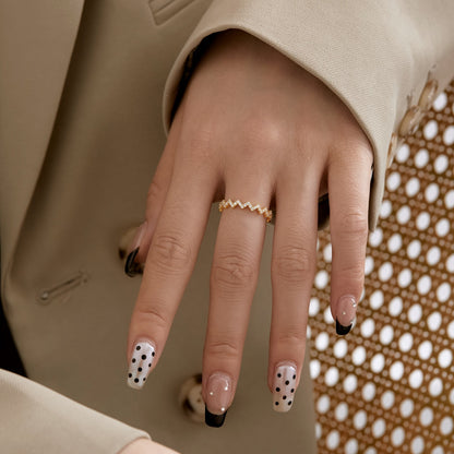 [Amore Jewels]Delicate Enchanting Wave Shape Daily Ring