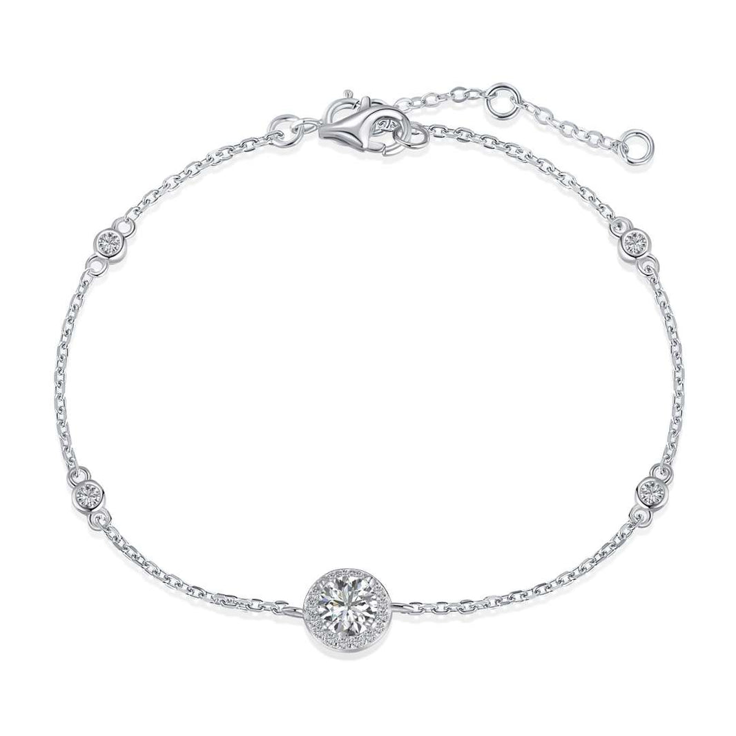 [LEGEND]Dazzling Round Cut Shape Bracelet