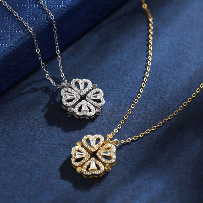 [Amore Jewels]Ornate Heart Cut Flower Shape Necklace