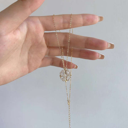 [Amore Jewels]Ornate Heart Cut Flower Shape Necklace