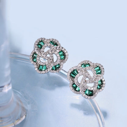 [Amore Jewels]Exquisite Flower Shape Daily Earrings