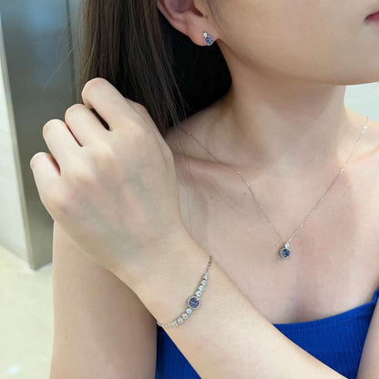 [Amore Jewels]Luxurious Heart Of The Ocean Bracelet