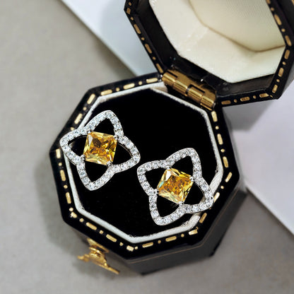 [Amore Jewels]Elegant Star Shape Princess Cut Daily Earrings