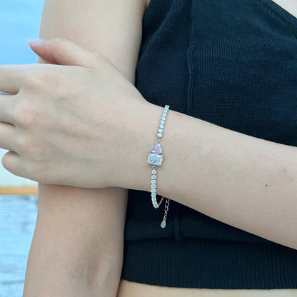 [Amore Jewels]Dazzling Unique Multi Shape Lover Bracelet