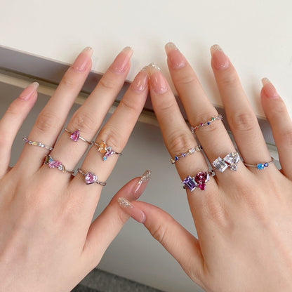 [Amore Jewels]Unique Trapezoid Cut Daily Ring