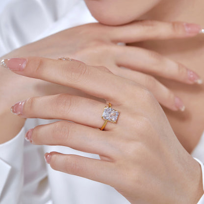 [Amore Jewels]4.0 Carat Ornate Enchanting Radiand Cut Banquet Ring