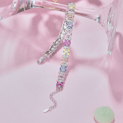 [Amore Jewels]Delicate Colorful Multi Cut Party Bracelet