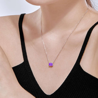 [Amore Jewels]Luxurious Square Shape Colorful Necalack