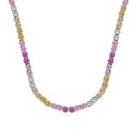 [Amore Jewels]Delicate Colorful Tennis Necklace